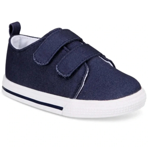 First impressions navy Velcro strap sneakers - Picture 1 of 8